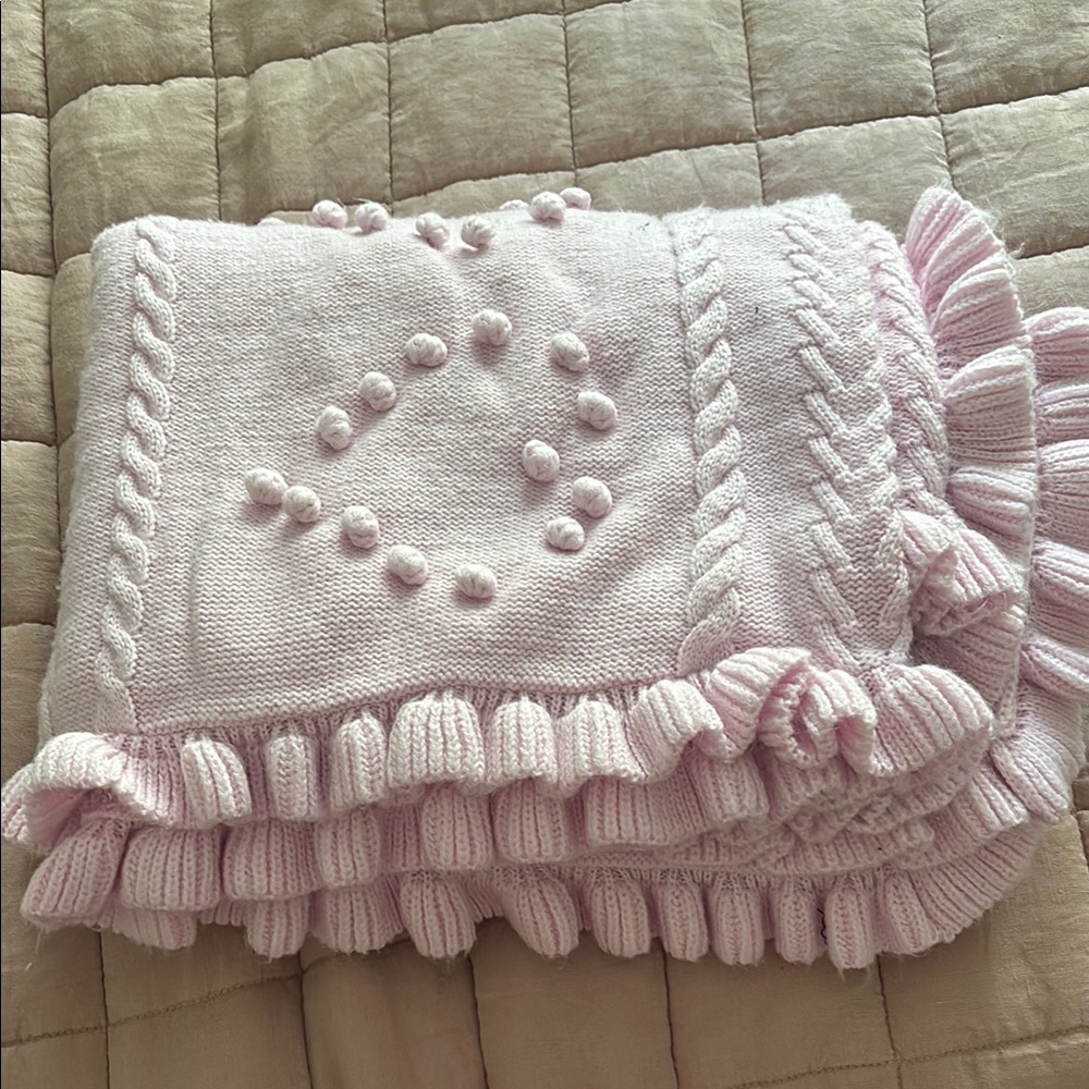 LoveShackFancy Pink Calantha Throw